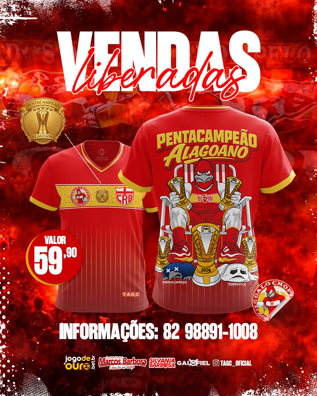 Camisa Pentacampeão Alagoano
